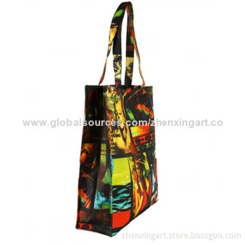 High quality canvas bag with heat transfer printing